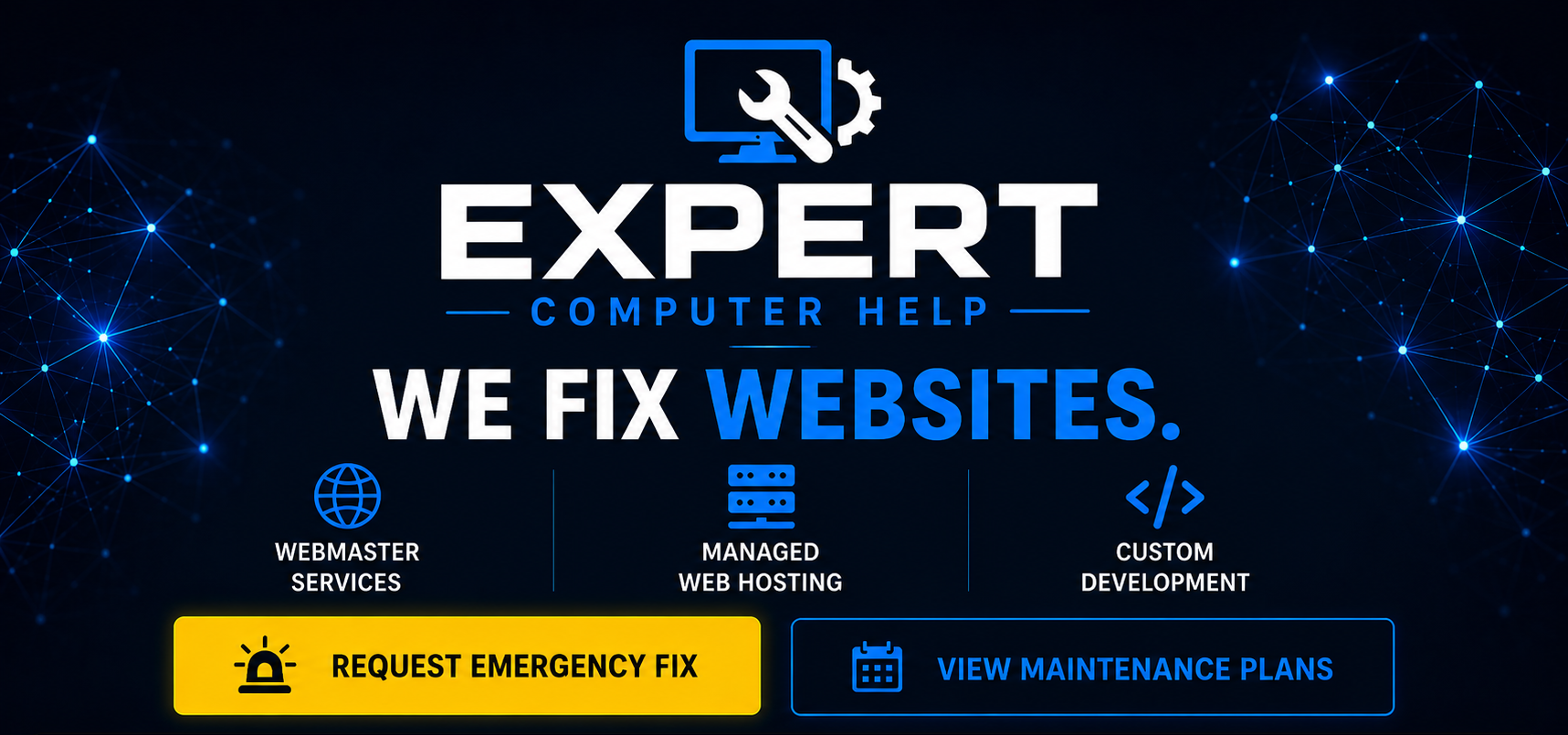 Expert Computer Help — We Fix Websites. Webmaster Services, Managed Web Hosting and Custom Development.